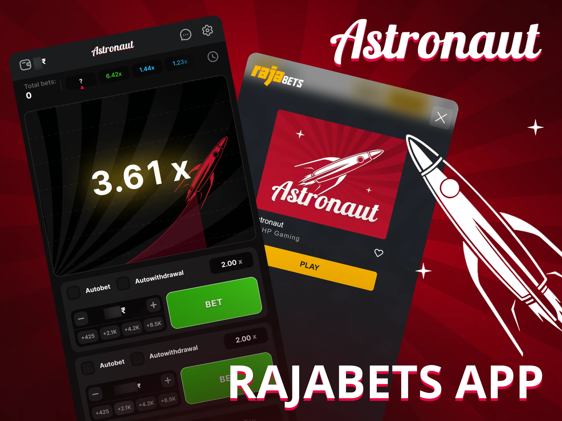 Astronaut on Rajabets App